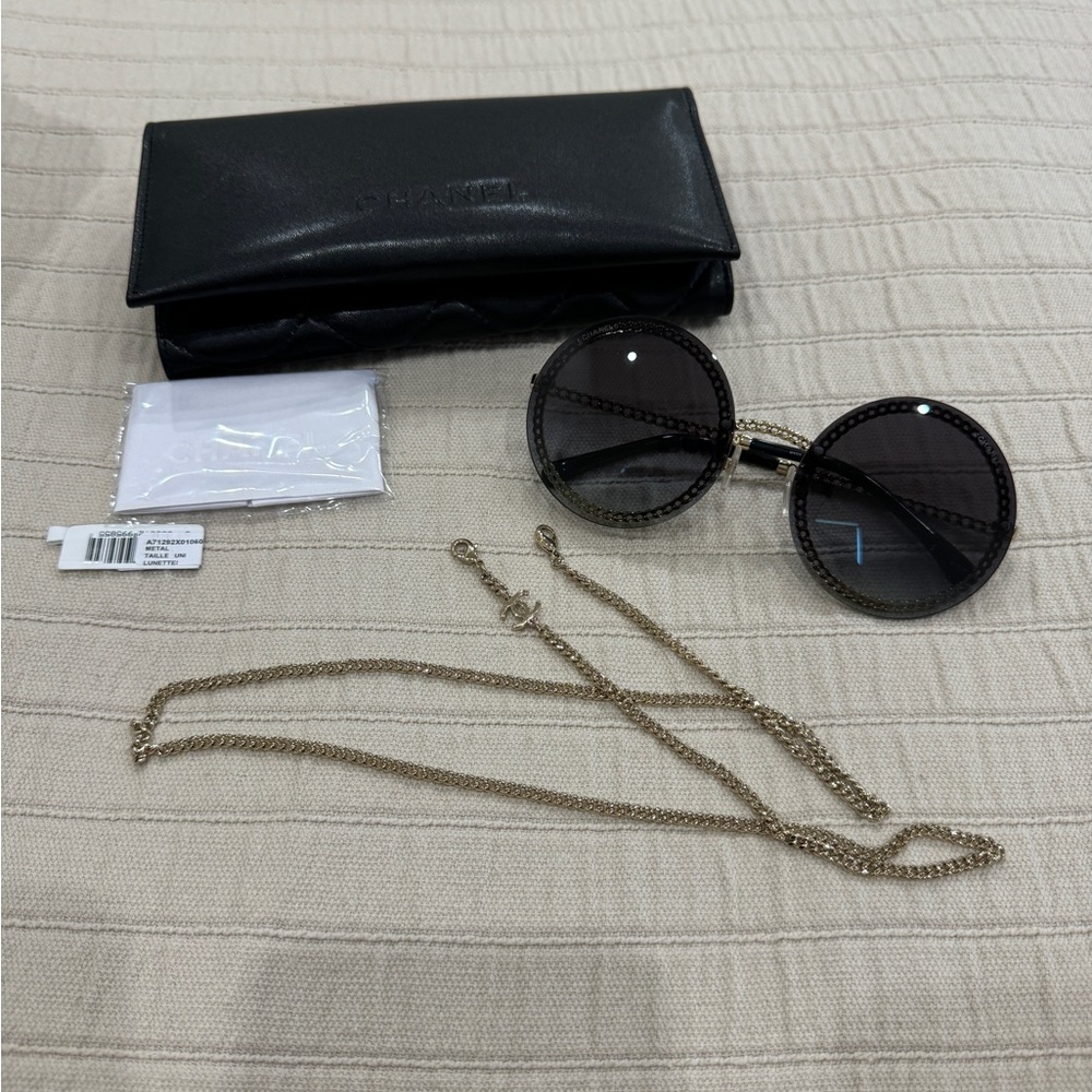 Chanel Sunglasses with Chain